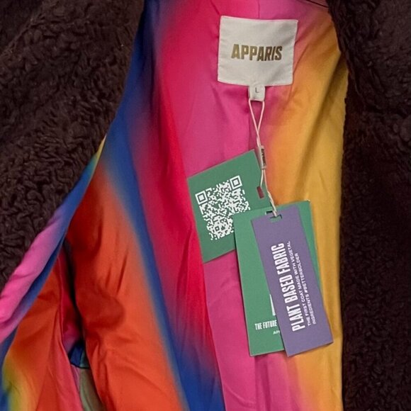 Apparis Daryna Coat in Espresso Color Size L - Picture 9 of 12